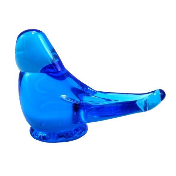 Bluebird of Happiness Ron Ray Art Glass Figurine Signed Vintage 1991 - Picture 4 of 10